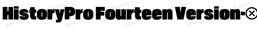 HistoryPro Fourteen Version字体转换